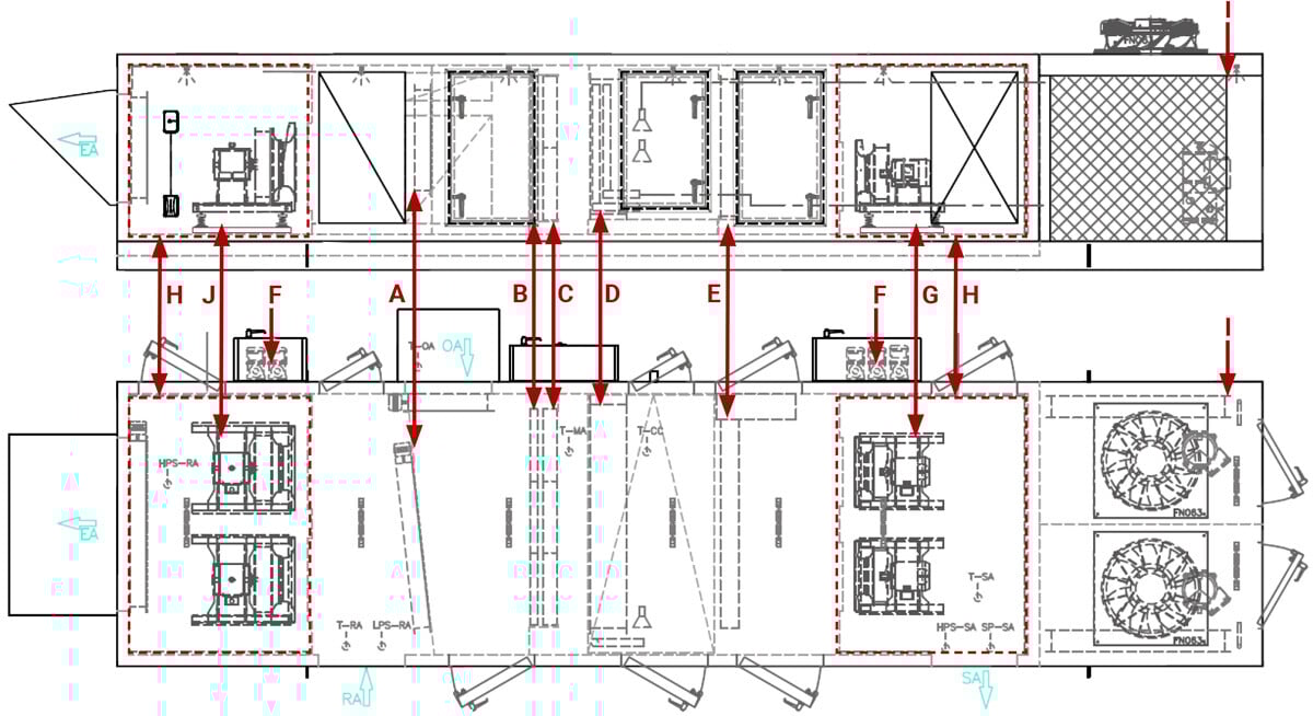 XeteX Custom AHU for Airport drawing