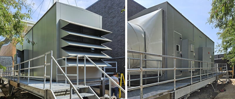 custom ahu for athletic center