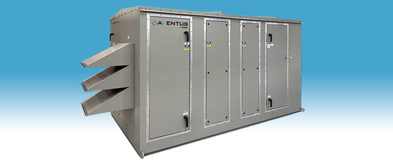 AVENTUS semi-custom split-DOAS with VRF air source heat pump