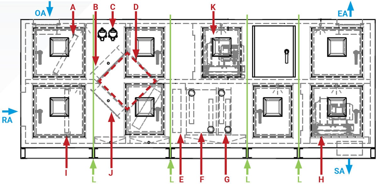 Custom-Indoor-Five-Section-Split-ERU-drawing