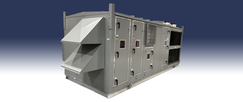 Custom ERU with Flat Plate Heat Exchanger and Packaged Refrigeration