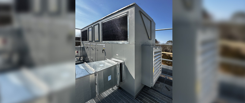 Custom Air Handler with Packaged DX for a College