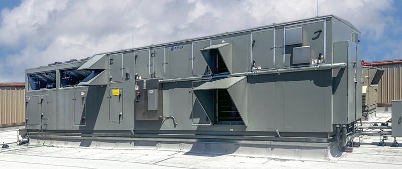 Custom RTU with Desiccant Dehumidification and 100 Tons Packaged DX