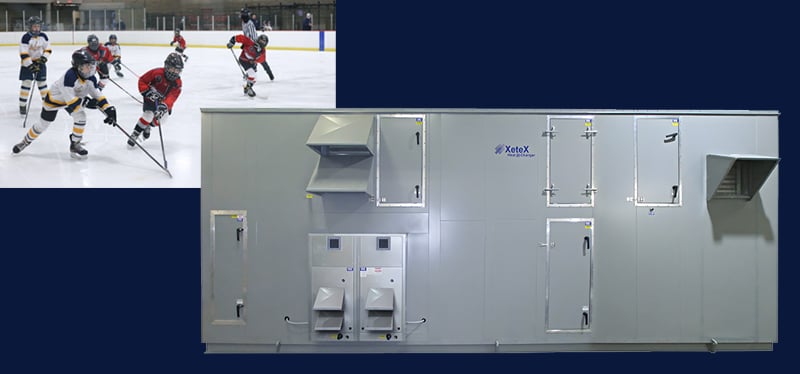 Desiccant Dehumidification AHU for Ice Arena