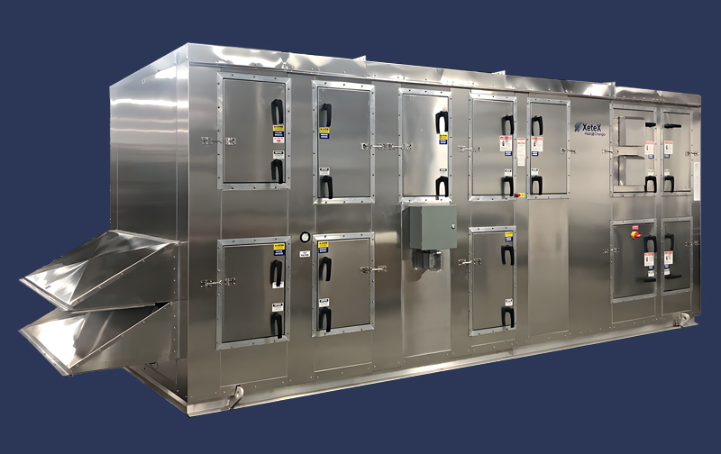 Custom HRU for a waste water treatment plant