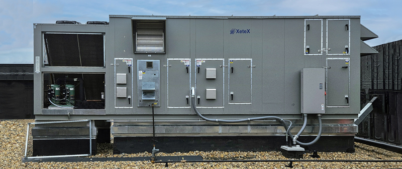 Custom DOAS with Crossflow Plate HX and 64 tons Packaged DX