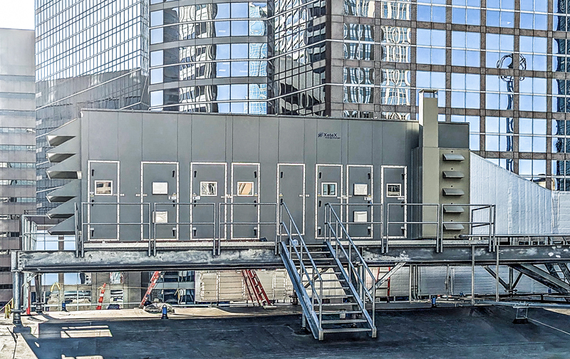 XeteX Custom DOAS with 105 Tons Packaged DX and 28K CFM for a Downtown Highrise